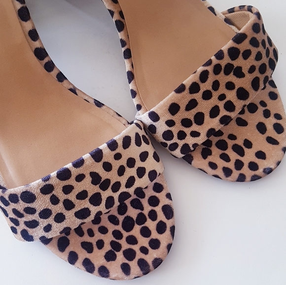 GAP Brown Cheetah Block Heel Sandals - Picture 5 of 10